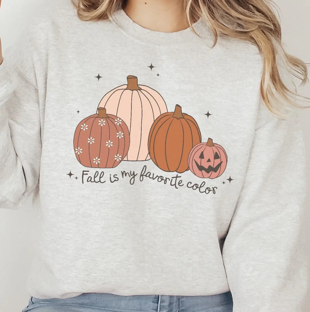 Fall Is My Favorite Color Crewneck - Adult & Kids T-Shirts, Sweatshirts & Hoodies apparel design preview 1