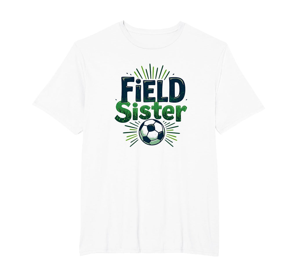 Field Sister Soccer Sibling Pride T-Shirt - Custom Art Print Men Women - T-Shirt, Sweatshirt, Hoodie
