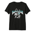 Mom Soccer Lover Soccer Mom Gift Teal T-Shirt - Graphic Print Men Women - T-Shirt, Sweatshirt, Hoodie