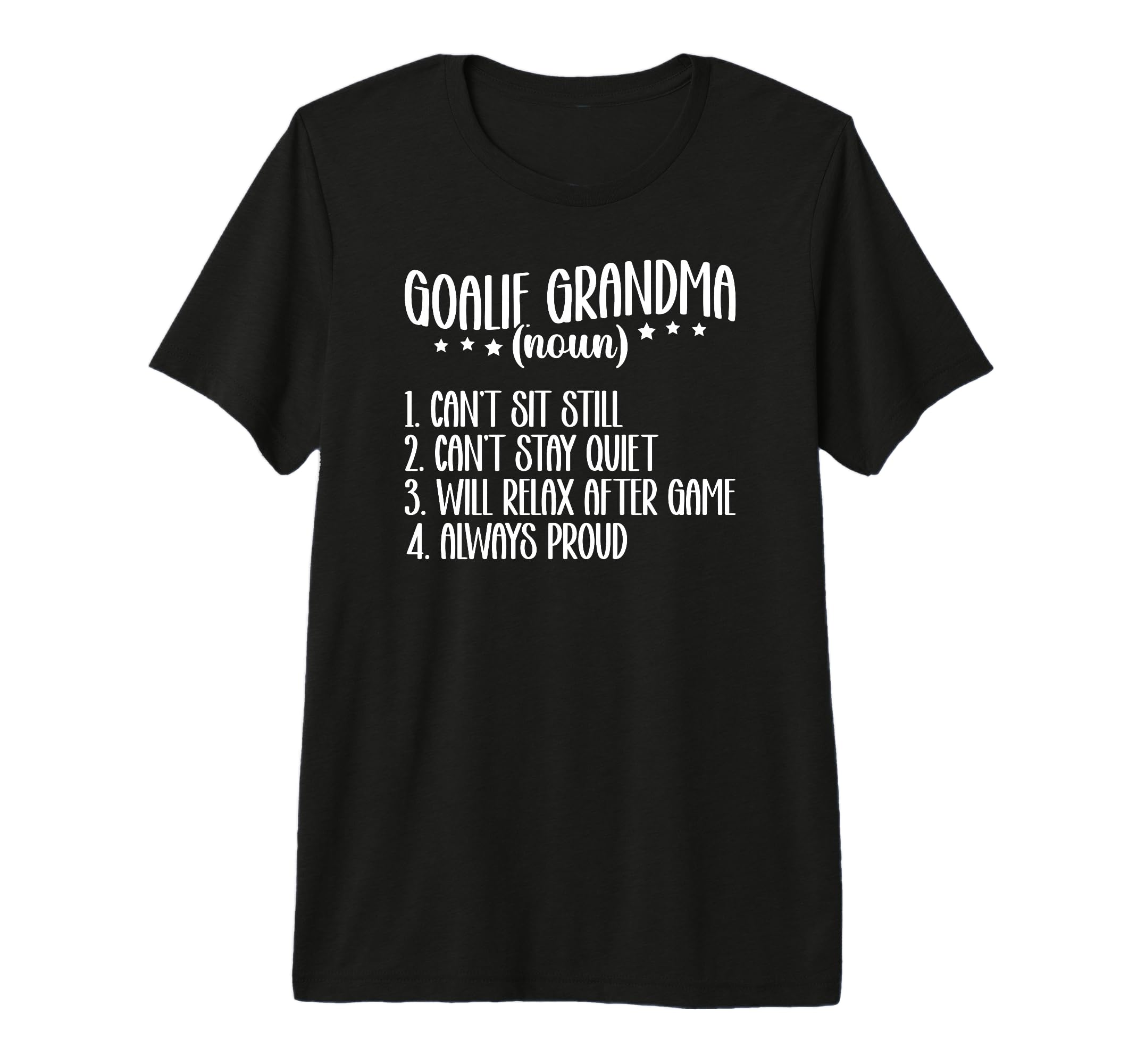 Hockey Goalie Grandma Definition T-Shirt - Minimalist Print for Adults - T-Shirt, Sweatshirt, Hoodie