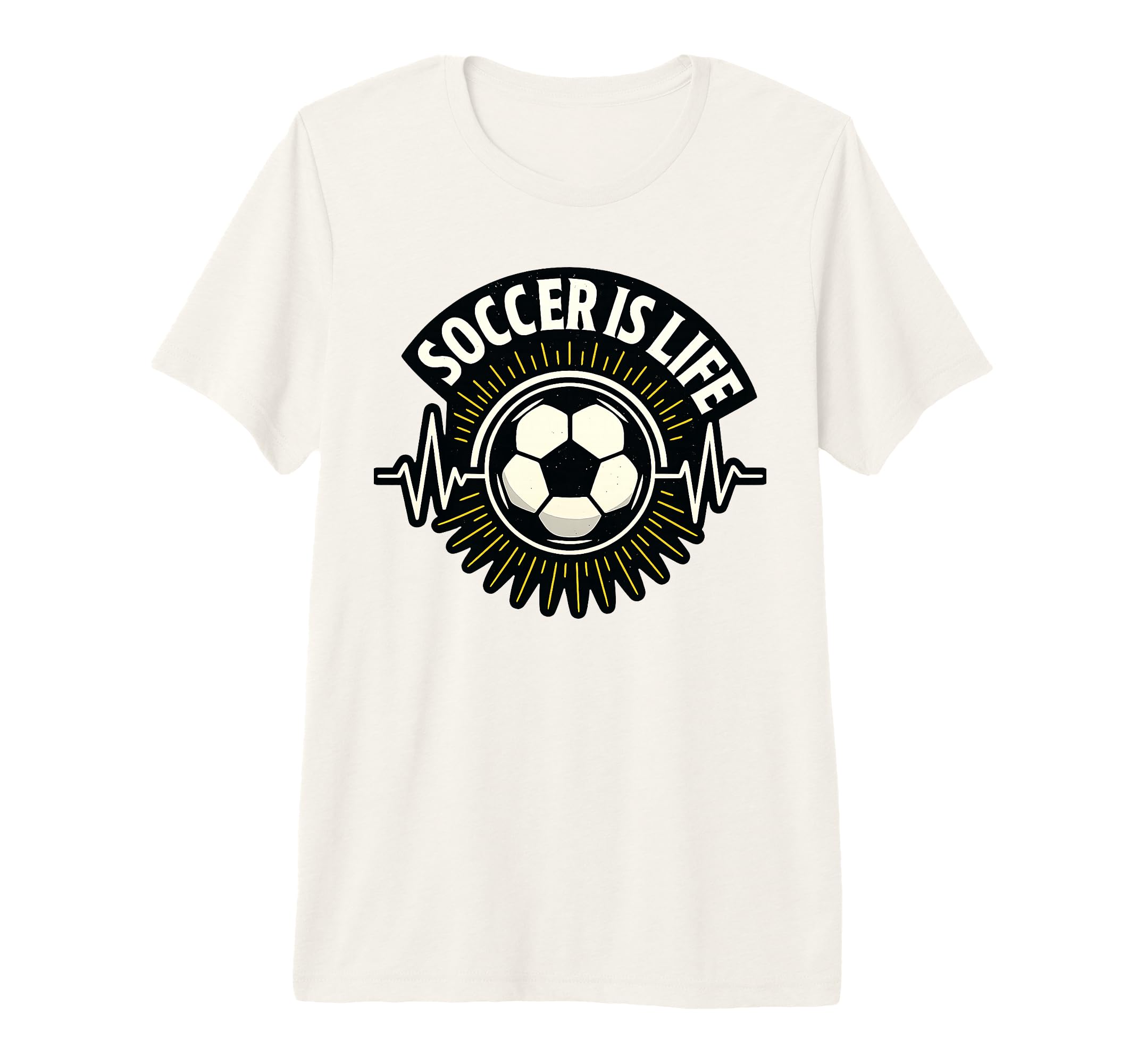 Soccer Is Life Pulse Sports Art Tri Blend T-Shirt - Graphic Print Unisex - T-Shirt, Sweatshirt, Hoodie
