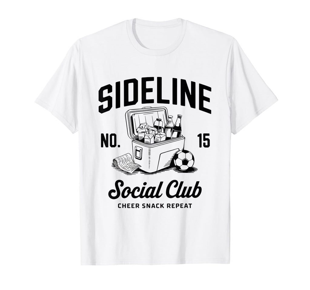 Sideline Social Club Soccer Mom Game T-Shirt - Trendy Graphic for Adults - T-Shirt, Sweatshirt, Hoodie