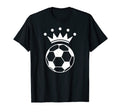 Crown King Soccer Player Funny Coach Fan T-Shirt - Unique Graphic Unisex - T-Shirt, Sweatshirt, Hoodie