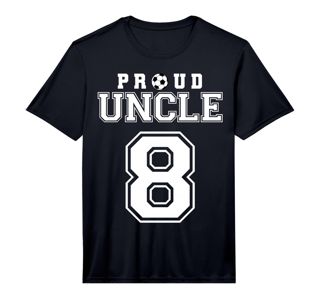 Number 8 Custom Proud Soccer Futbol T-Shirt - Custom Art Print for Adults - T-Shirt, Sweatshirt, Hoodie