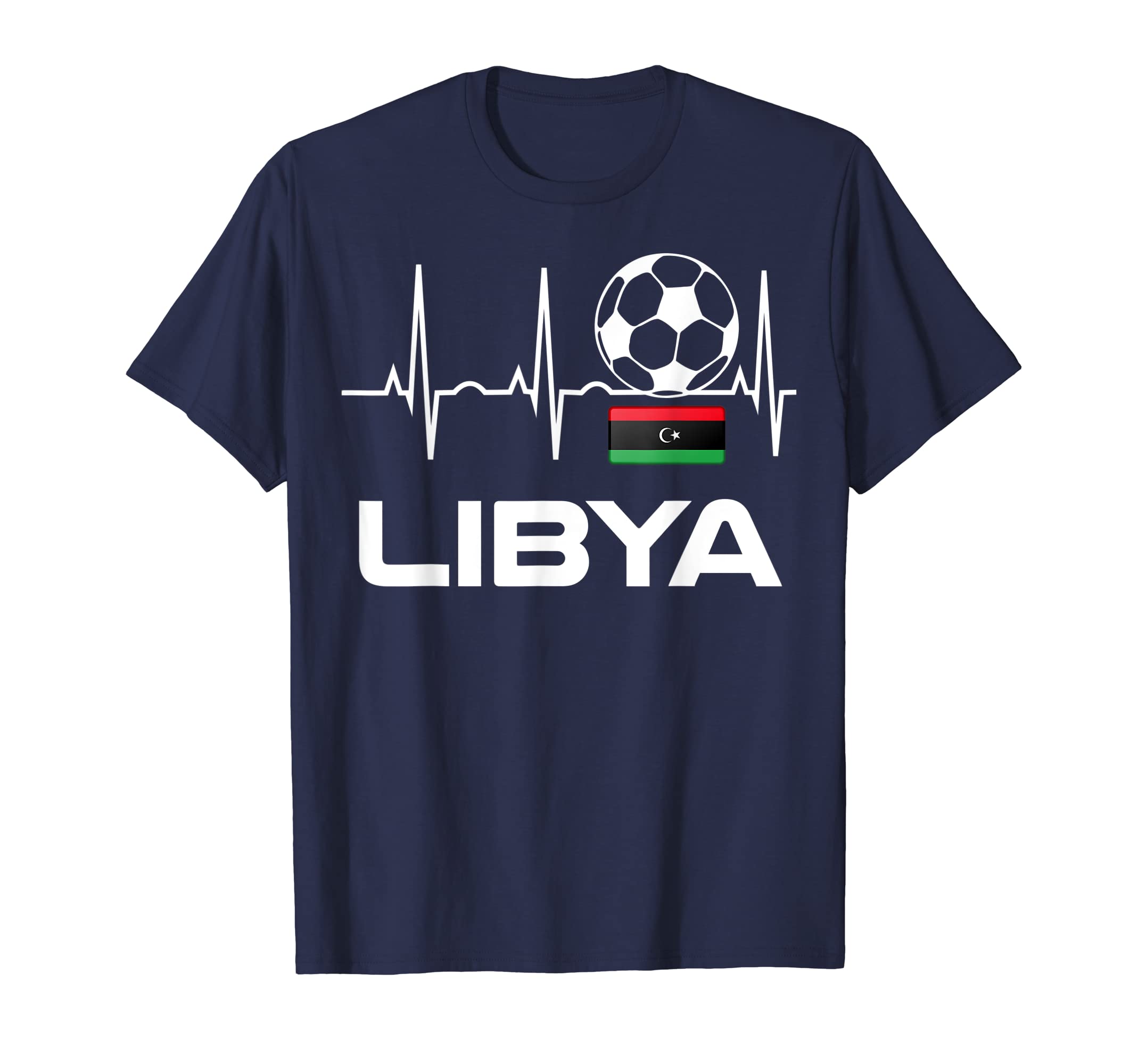 Libyan Soccer Jersey Libya T-Shirt - Fun Novelty Design for Adults - T-Shirt, Sweatshirt, Hoodie