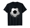 Soccer Football Ball Black And White T-Shirt - Minimalist Print Unisex - T-Shirt, Sweatshirt, Hoodie