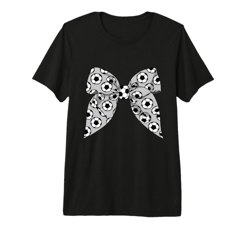 Coquette Bow Soccer Ball Mom Life T-Shirt - Novelty Apparel for Adults - T-Shirt, Sweatshirt, Hoodie