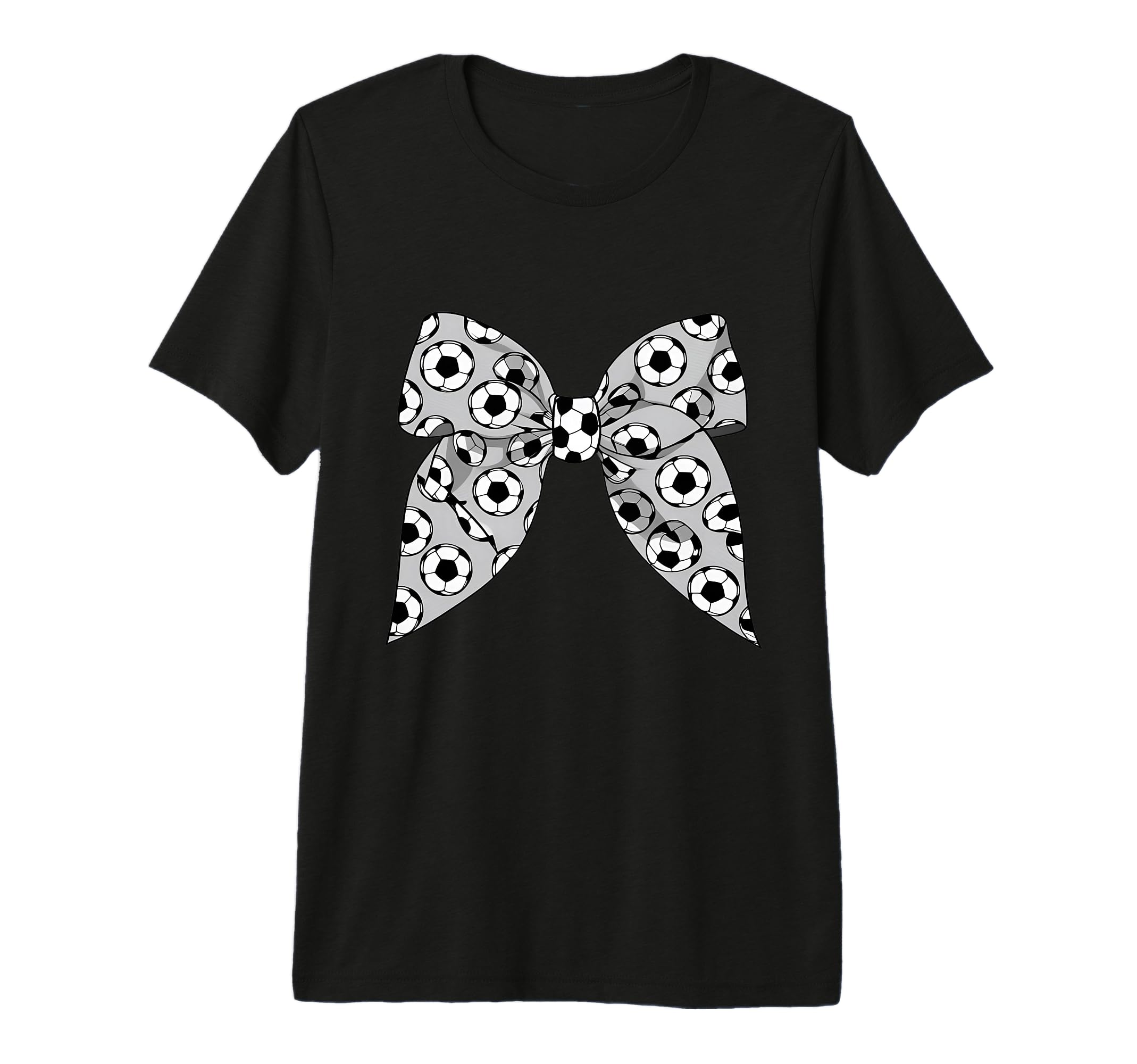 Coquette Bow Soccer Ball Mom Life T-Shirt - Novelty Apparel for Adults - T-Shirt, Sweatshirt, Hoodie