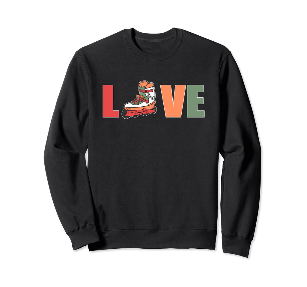 Roller Skating Roller Skate Love Sweatshirt - Unique Graphic for Adults - T-Shirt, Sweatshirt, Hoodie