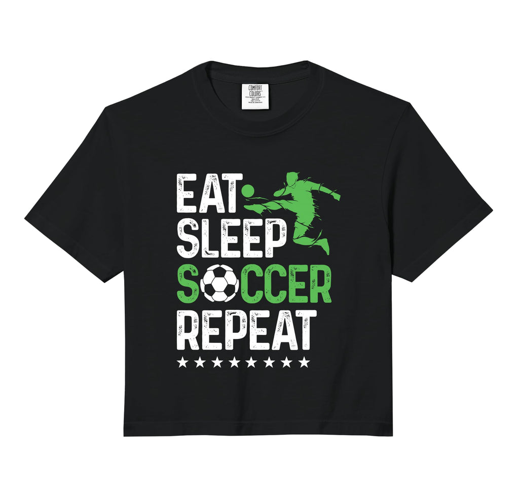 Eat Sleep Soccer Repeat Sport Sweatshirt - Aesthetic Graphic Men Women - T-Shirt, Sweatshirt, Hoodie