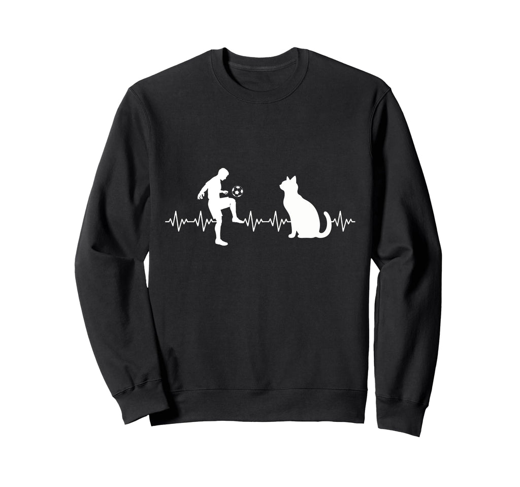 Cat Lover Soccer Player Coach Sweatshirt - Aesthetic Graphic for Adults - T-Shirt, Sweatshirt, Hoodie