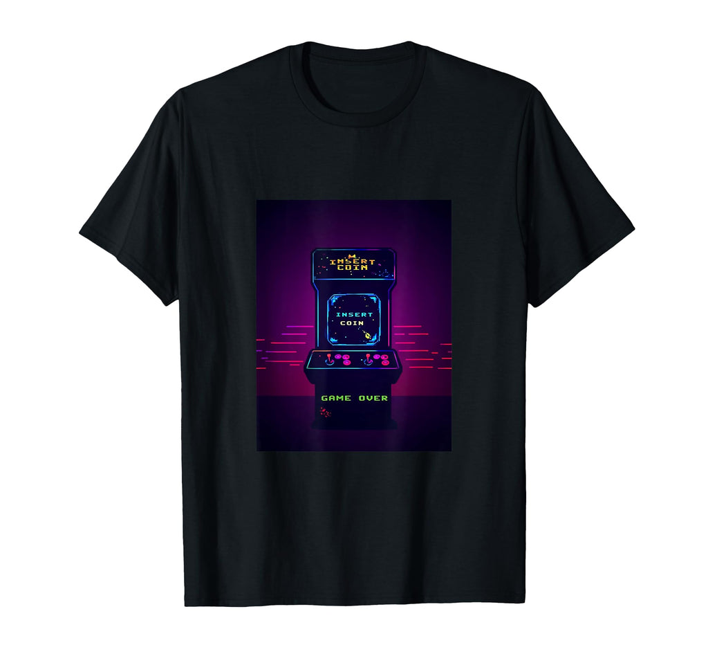 Gaming Arcade Game Over Play Player T-Shirt - Unique Graphic Men Women - T-Shirt, Sweatshirt, Hoodie