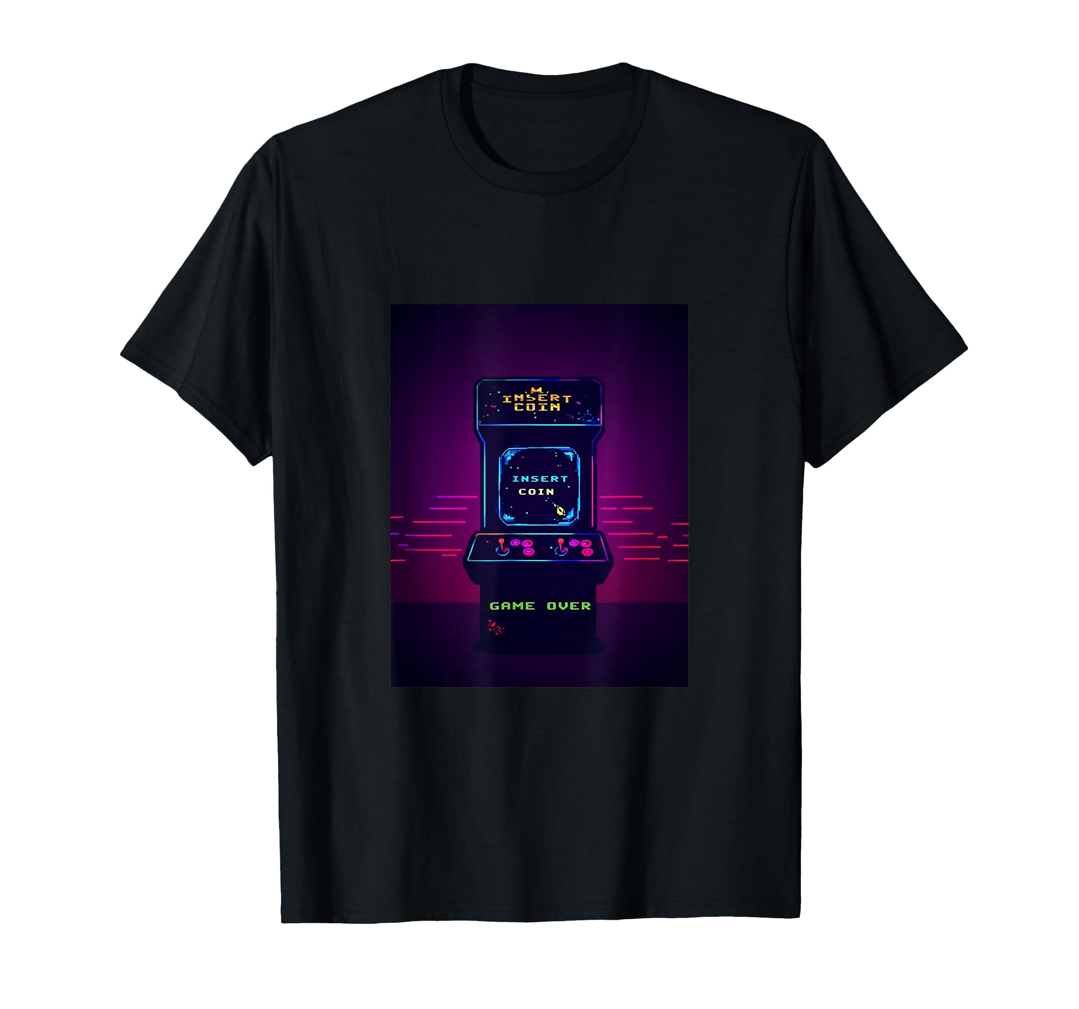 Gaming Arcade Game Over Play Player T-Shirt - Unique Graphic Men Women - T-Shirt, Sweatshirt, Hoodie