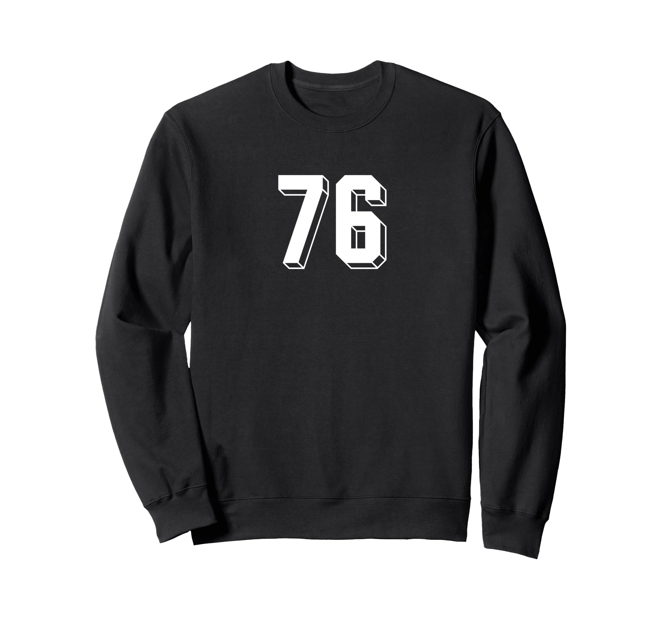 Number 76 80S 90S Soccer Team Sweatshirt - Minimalist Print for Adults - T-Shirt, Sweatshirt, Hoodie