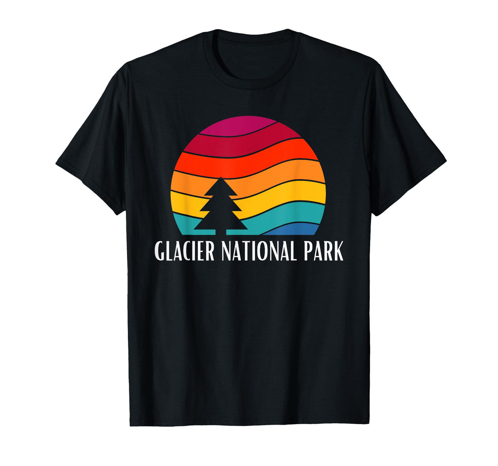 Glacier National Park National Park T-Shirt - Minimalist Print Men Women - T-Shirt, Sweatshirt, Hoodie