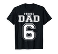 Number 6 Custom Proud Soccer Futbol T-Shirt - Novelty Apparel for Adults - T-Shirt, Sweatshirt, Hoodie