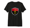 Angola Flag Badge Soccer Fans T-Shirt - Fun Novelty Design for Adults - T-Shirt, Sweatshirt, Hoodie