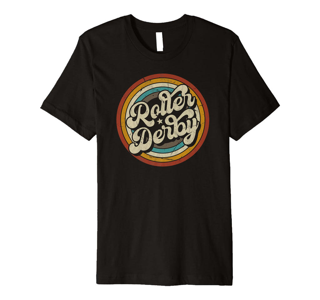 Roller Derby Derby Skate Skating 70S 80S T-Shirt - Unique Graphic Unisex - T-Shirt, Sweatshirt, Hoodie
