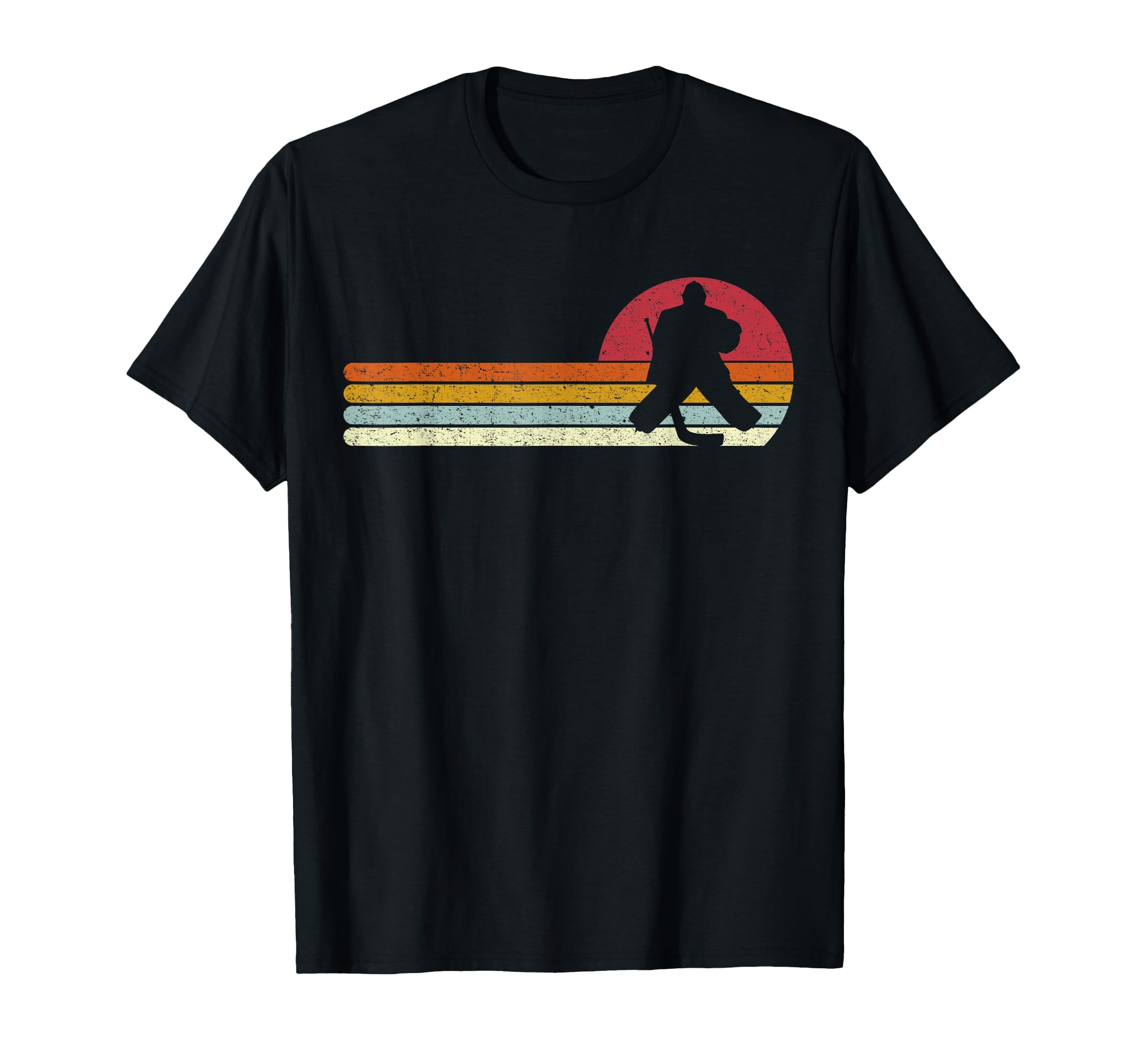 Goalie Sunset Ice Hockey Goalkeeper T-Shirt - Fun Novelty Design Men Women - T-Shirt, Sweatshirt, Hoodie