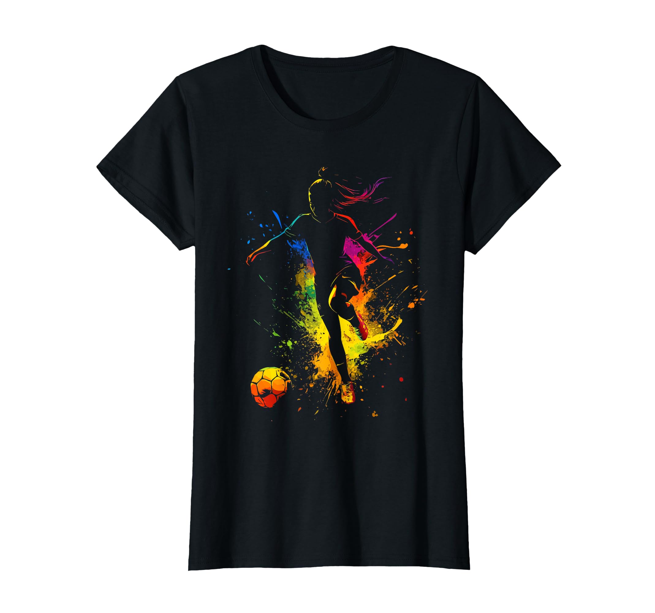 Ball Game Football Paint Splash T-Shirt - Fun Novelty Design Men Women - T-Shirt, Sweatshirt, Hoodie