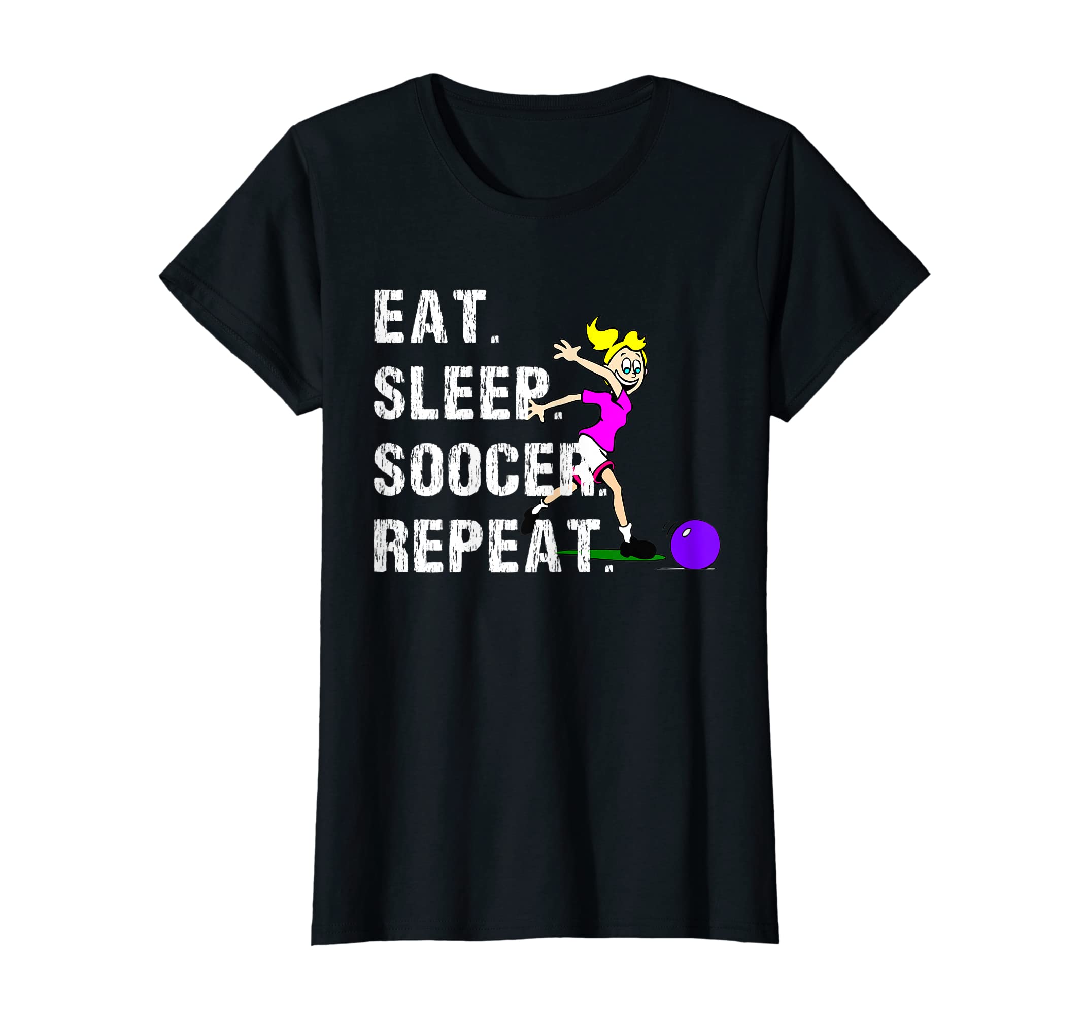 Eat Sleep Soccer Repeat Soccer Funny T-Shirt - Trendy Graphic Men Women - T-Shirt, Sweatshirt, Hoodie