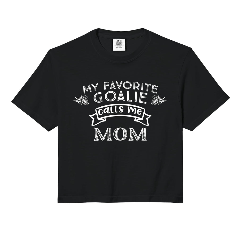 Goalie Mom My Favorite Goalie Calls Me Mom Hoodie - Novelty Apparel Unisex - T-Shirt, Sweatshirt, Hoodie