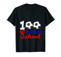 100 Days School Soccer Funny Sports T-Shirt - Minimalist Print Men Women - T-Shirt, Sweatshirt, Hoodie