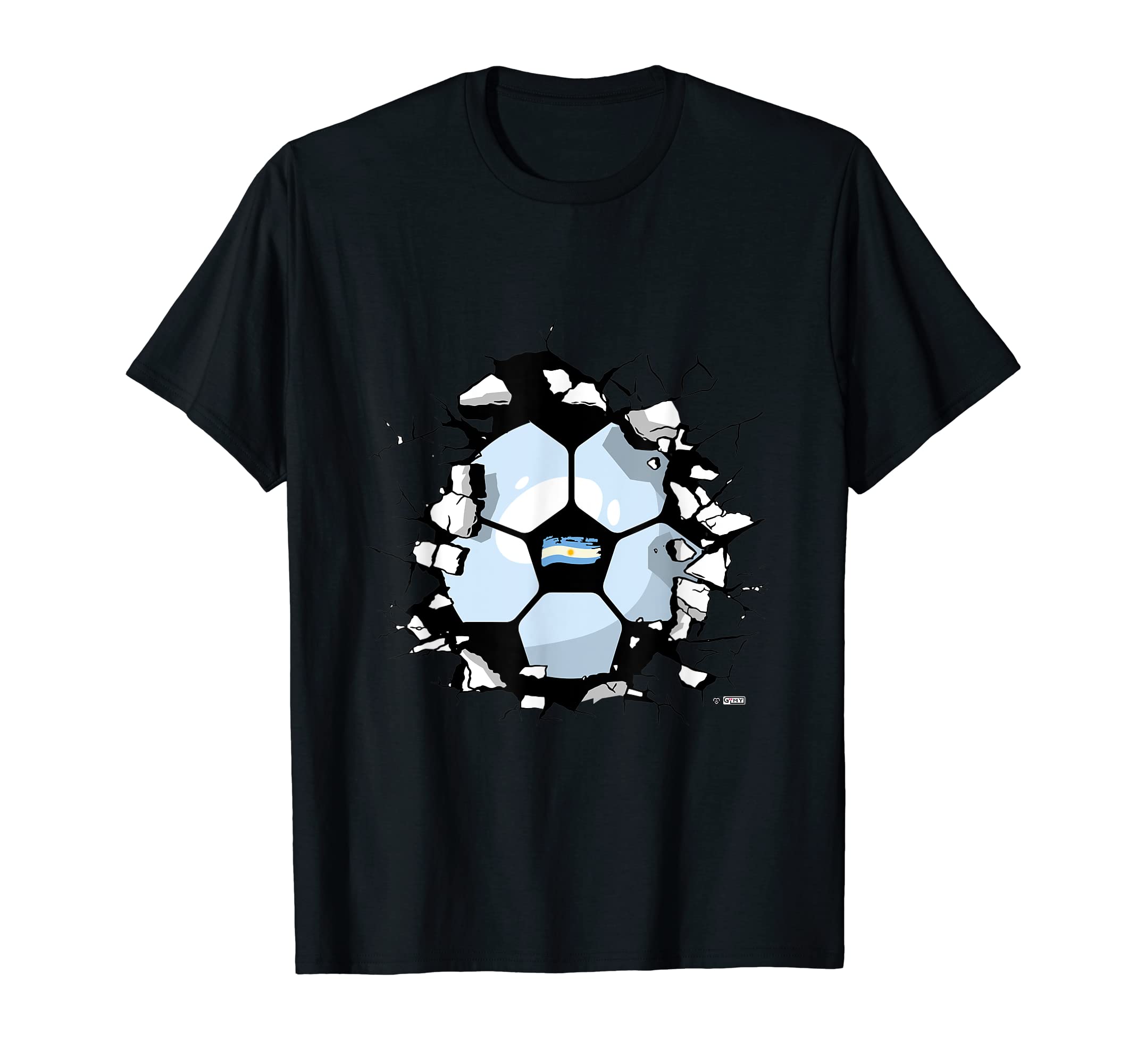 Argentina Football Flag Argentina Soccer T-Shirt - Graphic Print for Adults - T-Shirt, Sweatshirt, Hoodie