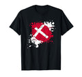 Soccer Ball Flag Denmark T-Shirt - Graphic Print Men Women - T-Shirt, Sweatshirt, Hoodie