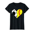Soccer Softball Heart Funny Soccer T-Shirt - Unique Graphic for Adults - T-Shirt, Sweatshirt, Hoodie