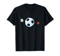 Football Soccer Ball Heart T-Shirt - Aesthetic Graphic for Adults - T-Shirt, Sweatshirt, Hoodie