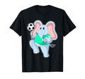 Elephant Soccer Player Soccer Sports T-Shirt - Casual Everyday Wear Unisex - T-Shirt, Sweatshirt, Hoodie