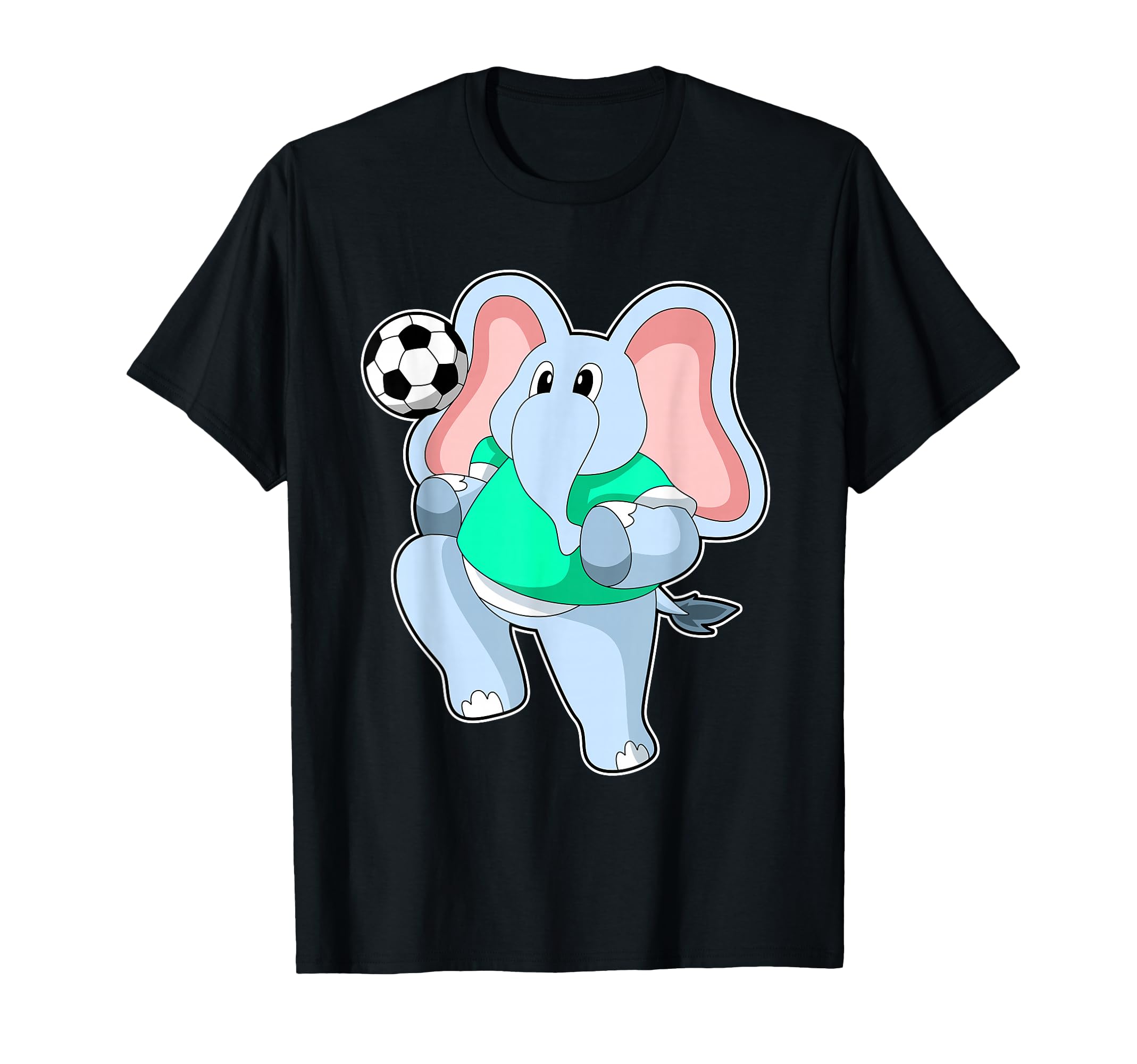Elephant Soccer Player Soccer Sports T-Shirt - Casual Everyday Wear Unisex - T-Shirt, Sweatshirt, Hoodie