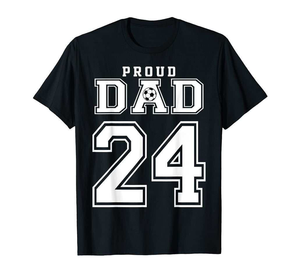 Number 24 Custom Proud Soccer T-Shirt - Casual Everyday Wear for Adults - T-Shirt, Sweatshirt, Hoodie