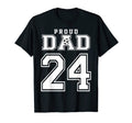 Number 24 Custom Proud Soccer T-Shirt - Casual Everyday Wear for Adults - T-Shirt, Sweatshirt, Hoodie
