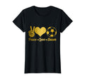 Soccer Player Peace Love Soccer Player T-Shirt - Streetwear Style Unisex - T-Shirt, Sweatshirt, Hoodie