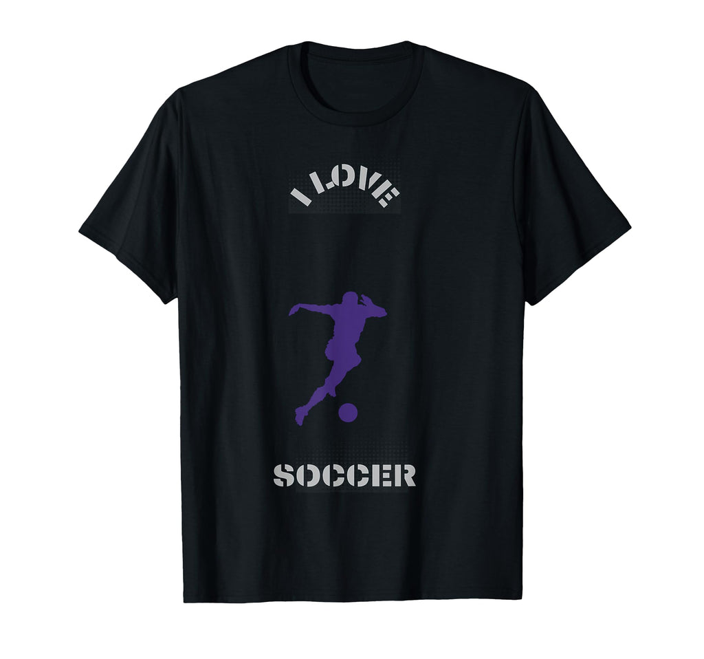 I Love Soccer Training Sport Lifestyle T-Shirt - Minimalist Print Men Women - T-Shirt, Sweatshirt, Hoodie