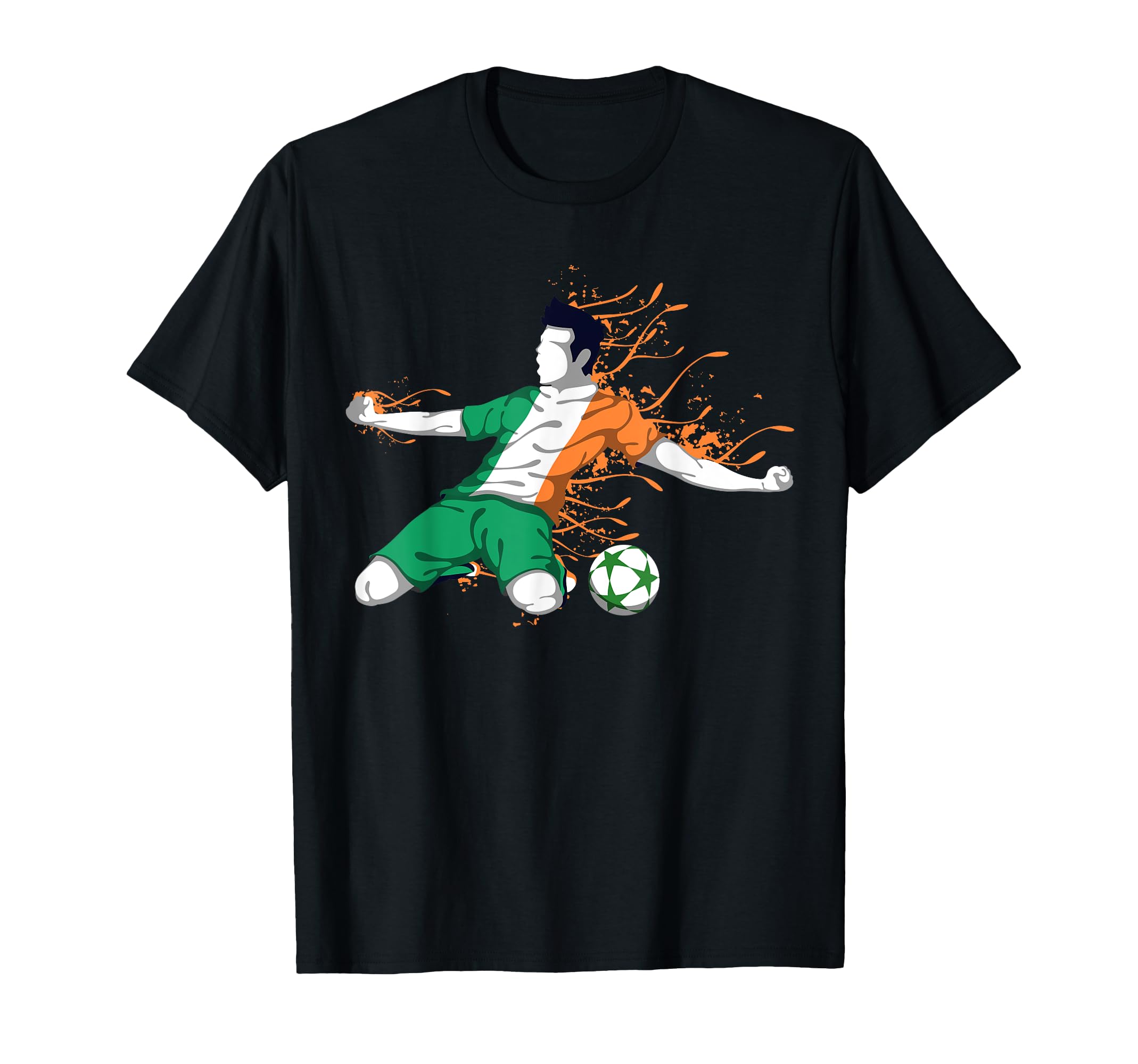 Ireland National Soccer Irish Flag T-Shirt - Unique Graphic for Adults - T-Shirt, Sweatshirt, Hoodie