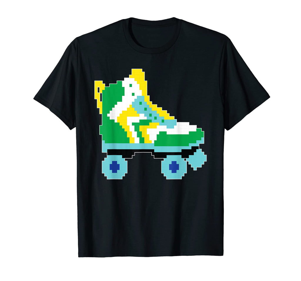 Pixel Roller Skate Skating Gamer Gift T-Shirt - Minimalist Print Unisex - T-Shirt, Sweatshirt, Hoodie