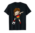 Dabbing Soccer Player German Flag Themed T-Shirt - Aesthetic Graphic Unisex - T-Shirt, Sweatshirt, Hoodie