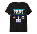 Arcade Gamer Gaming Pixel Space T-Shirt - Minimalist Print for Adults - T-Shirt, Sweatshirt, Hoodie