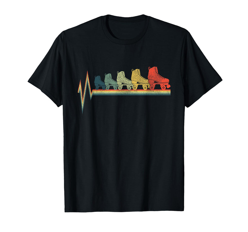 Roller Skating Skate Heartbeat T-Shirt - Fun Novelty Design Men Women - T-Shirt, Sweatshirt, Hoodie