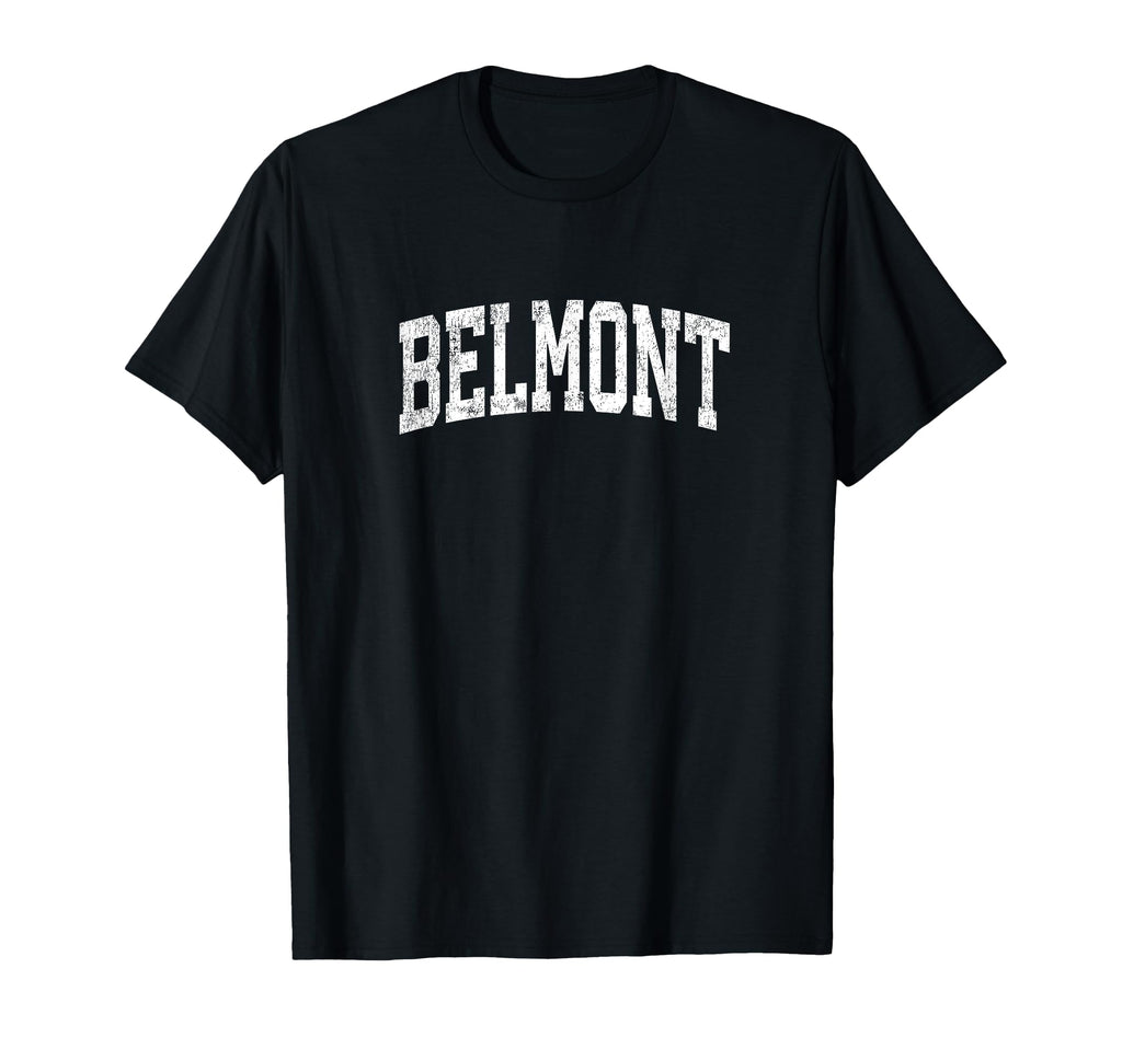 Belmont Massachusetts Ma Athletic T-Shirt - Fun Novelty Design Unisex - T-Shirt, Sweatshirt, Hoodie