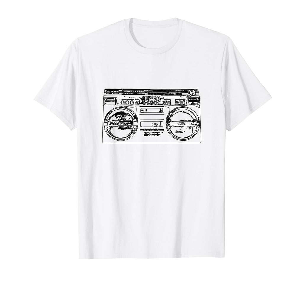 Old School Rap Boombox 80S Hip Hop T-Shirt - Streetwear Style for Adults - T-Shirt, Sweatshirt, Hoodie