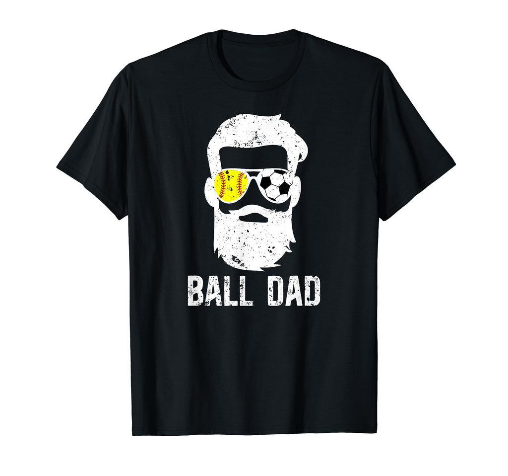 Ball Dad Soccer Softball Dad Ballers T-Shirt - Custom Art Print Unisex - T-Shirt, Sweatshirt, Hoodie