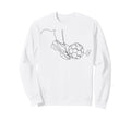 One Line Art Minimalist Soccer Coach Sweatshirt - Unique Graphic Men Women - T-Shirt, Sweatshirt, Hoodie