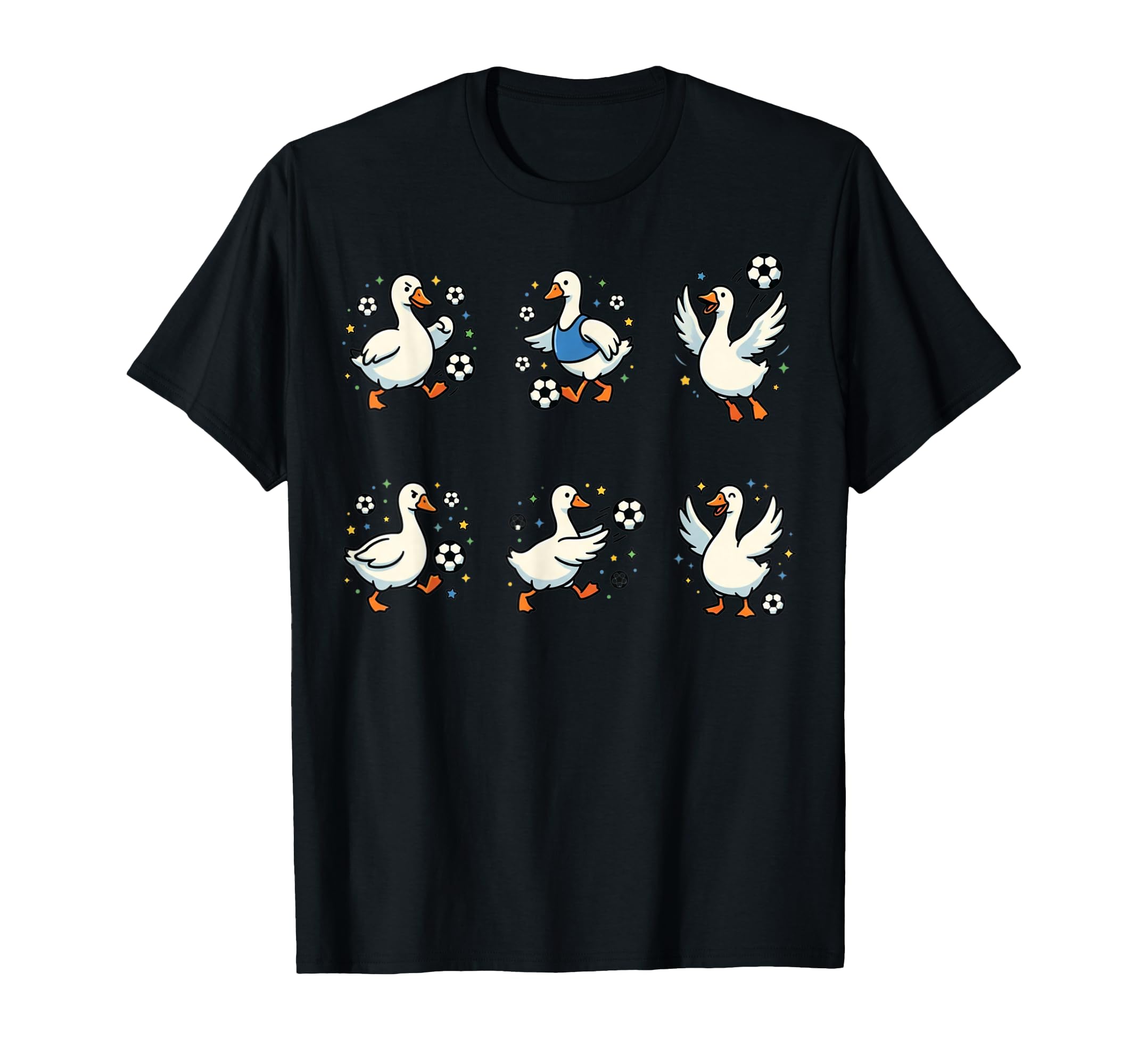 Silly Goose Playing Soccer Player T-Shirt - Novelty Apparel for Adults - T-Shirt, Sweatshirt, Hoodie