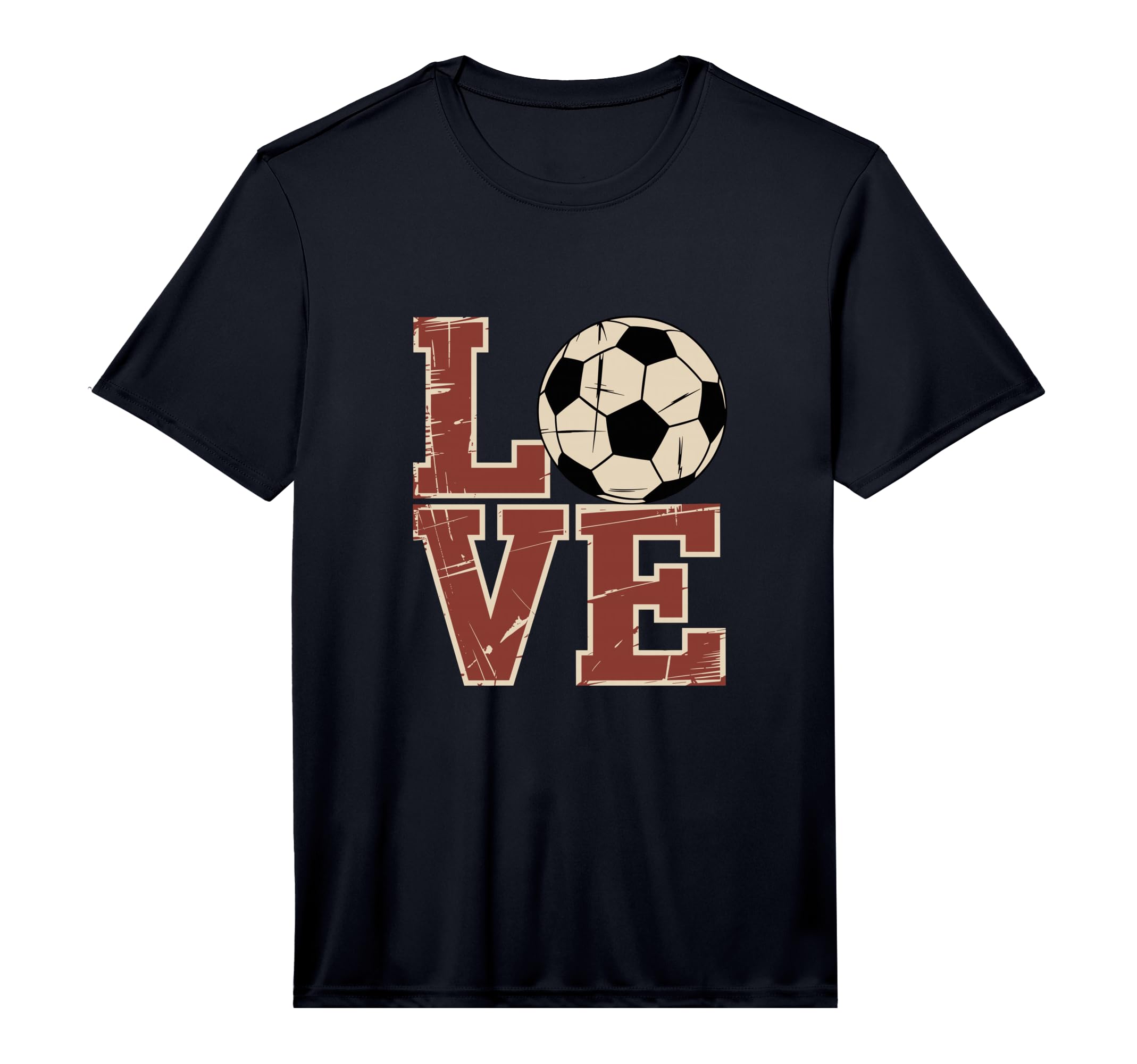 Love Soccer Football Performance T-Shirt - Fun Novelty Design for Adults - T-Shirt, Sweatshirt, Hoodie