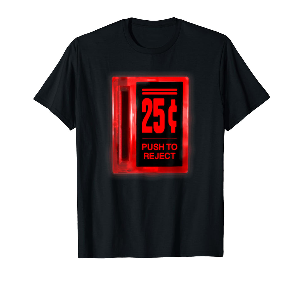 Arcade Coin Slot Glowing T-Shirt - Novelty Apparel Men Women - T-Shirt, Sweatshirt, Hoodie