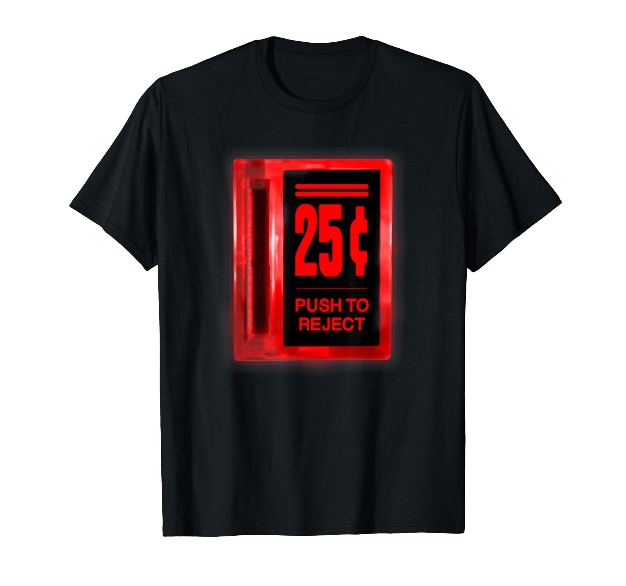 Arcade Coin Slot Glowing T-Shirt - Novelty Apparel Men Women - T-Shirt, Sweatshirt, Hoodie